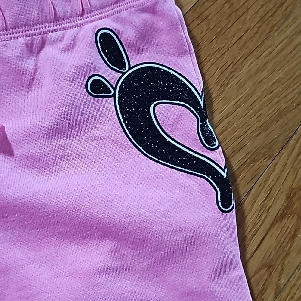 NWOT Justice PINK Heart Sweatpants size 12 NEW